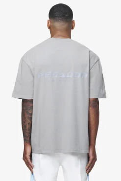 Pegador Tees|Colne Logo Oversized Tee Vintage Washed Dusk Grey Gum
