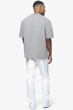 Pegador Tees|Colne Logo Oversized Tee Vintage Washed Dusk Grey Gum