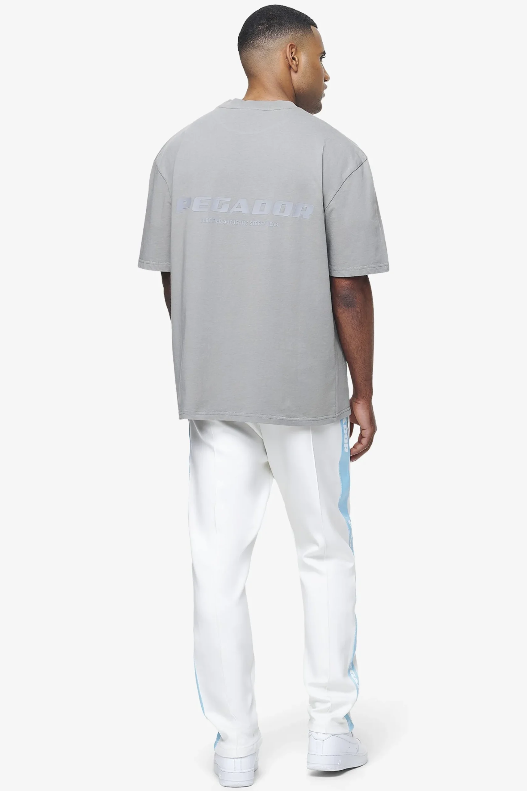Pegador Tees|Colne Logo Oversized Tee Vintage Washed Dusk Grey Gum
