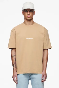 Pegador Tees|Colne Logo Oversized Tee Vintage Washed Espresso