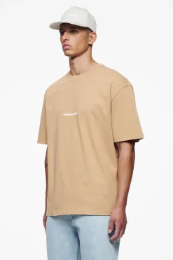 Pegador Tees|Colne Logo Oversized Tee Vintage Washed Espresso