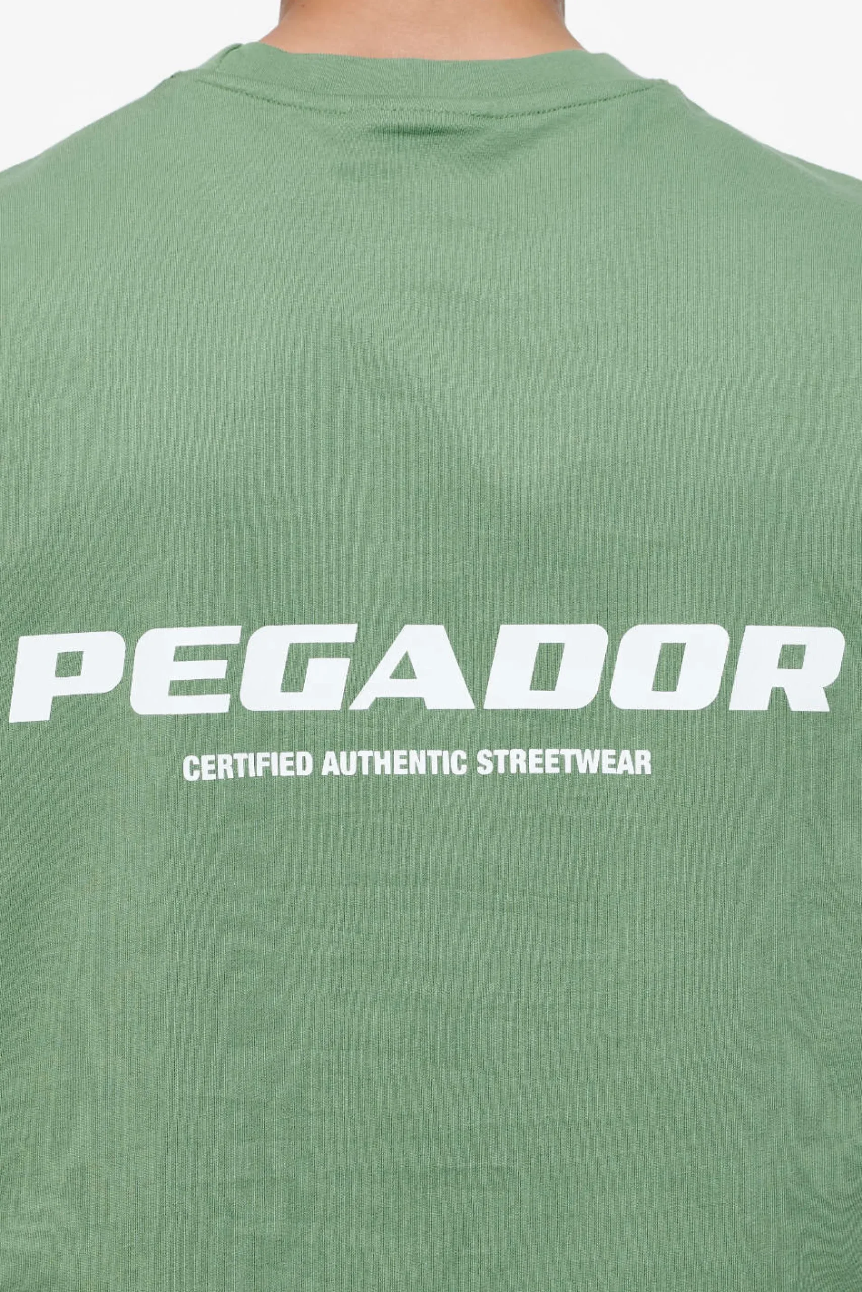 Pegador Tees|Colne Logo Oversized Tee Vintage Washed Cypress Green