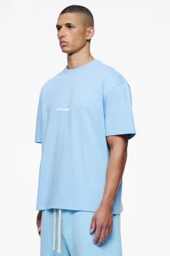 Pegador Tees|Colne Logo Oversized Tee Vintage Washed Riviera Blue