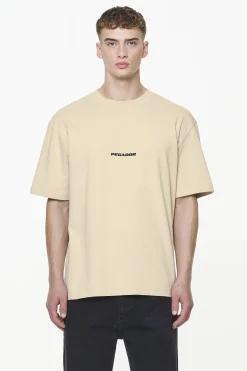 Pegador Tees|Colne Logo Oversized Tee Vintage Washed Kingdom Beige Gum