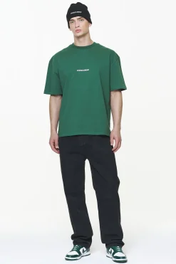 Pegador Tees|Colne Logo Oversized Tee Vintage Washed British Green Gum