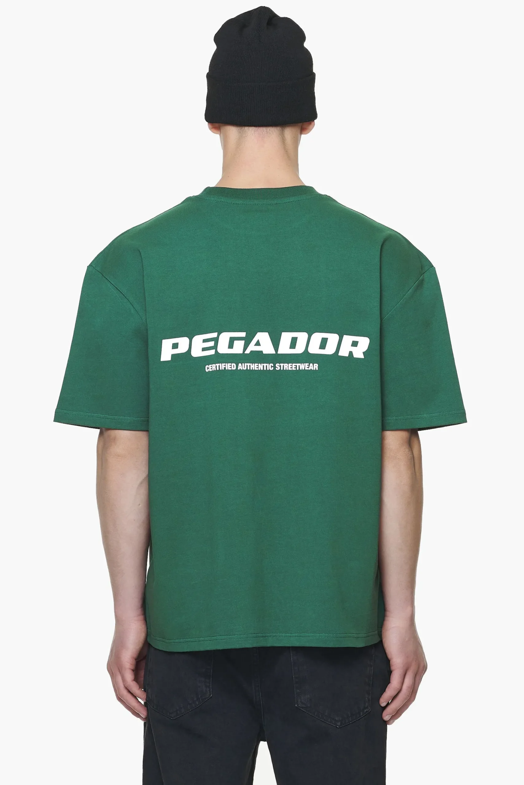Pegador Tees|Colne Logo Oversized Tee Vintage Washed British Green Gum