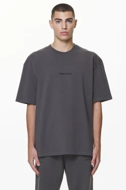 Pegador Tees|Colne Logo Oversized Tee Washed Volcano Grey
