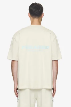 Pegador Tees|Colne Logo Oversized Tee Baby Blue Washed salty cream
