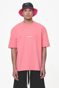 Pegador Tees|Colne Logo Oversized Tee Vintage Strawberry