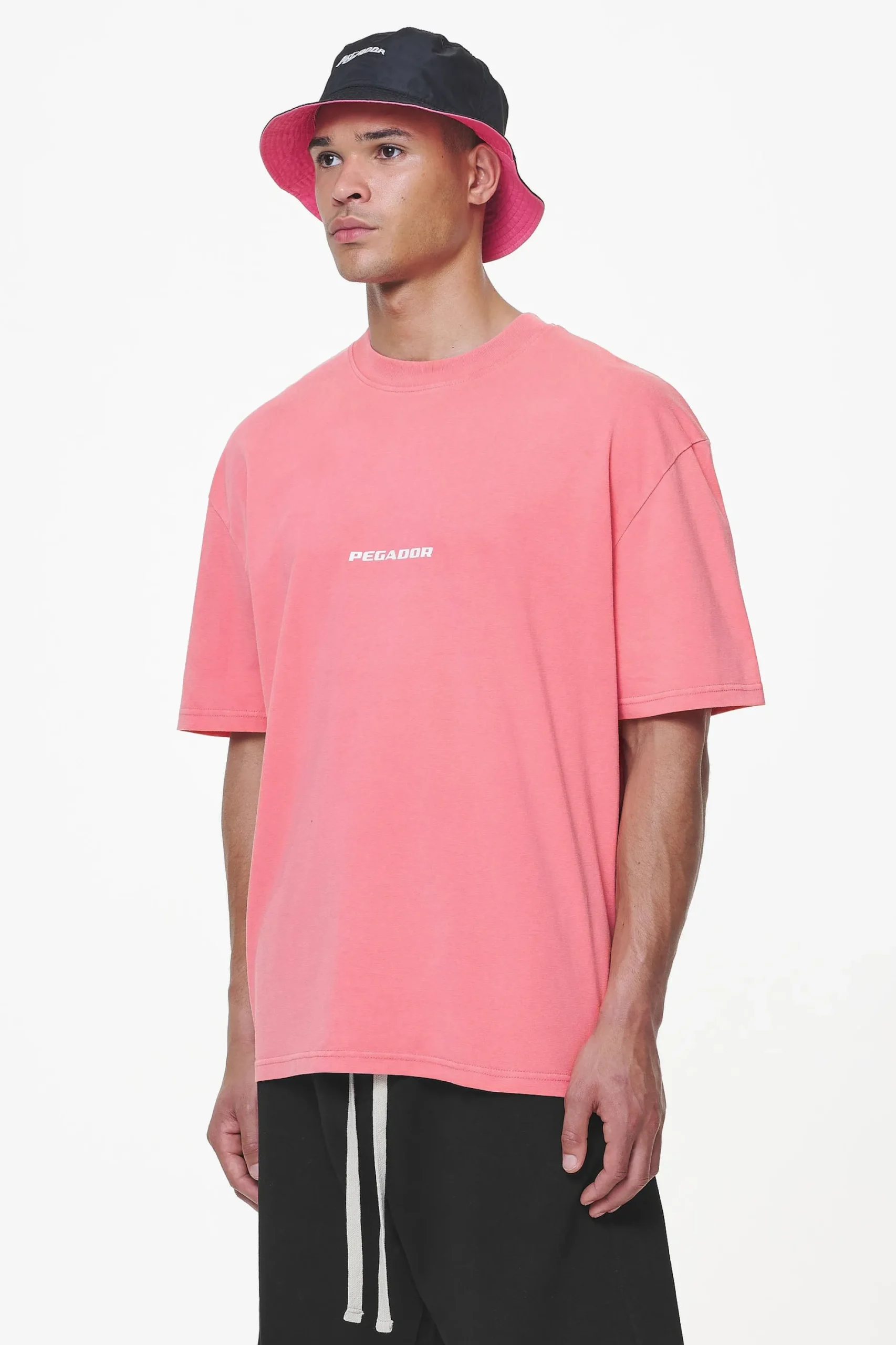 Pegador Tees|Colne Logo Oversized Tee Vintage Strawberry