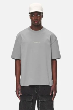Pegador Tees|Colne Logo Oversized Tee Washed Cool Grey Desert Sand