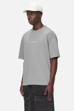Pegador Tees|Colne Logo Oversized Tee Washed Cool Grey Desert Sand