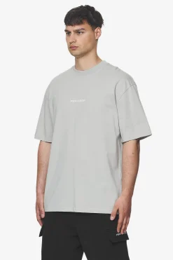 Pegador Tees|Colne Logo Oversized Tee Salty Cream Washed pearl grey