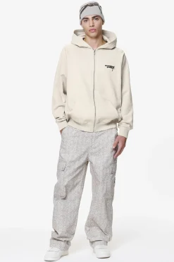 Pegador Hoodies|Zip Hoodies|Condor Raglan Sweat Jacket Washed Dust Cream