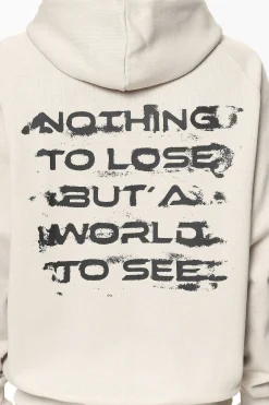 Pegador Hoodies|Zip Hoodies|Condor Raglan Sweat Jacket Washed Dust Cream