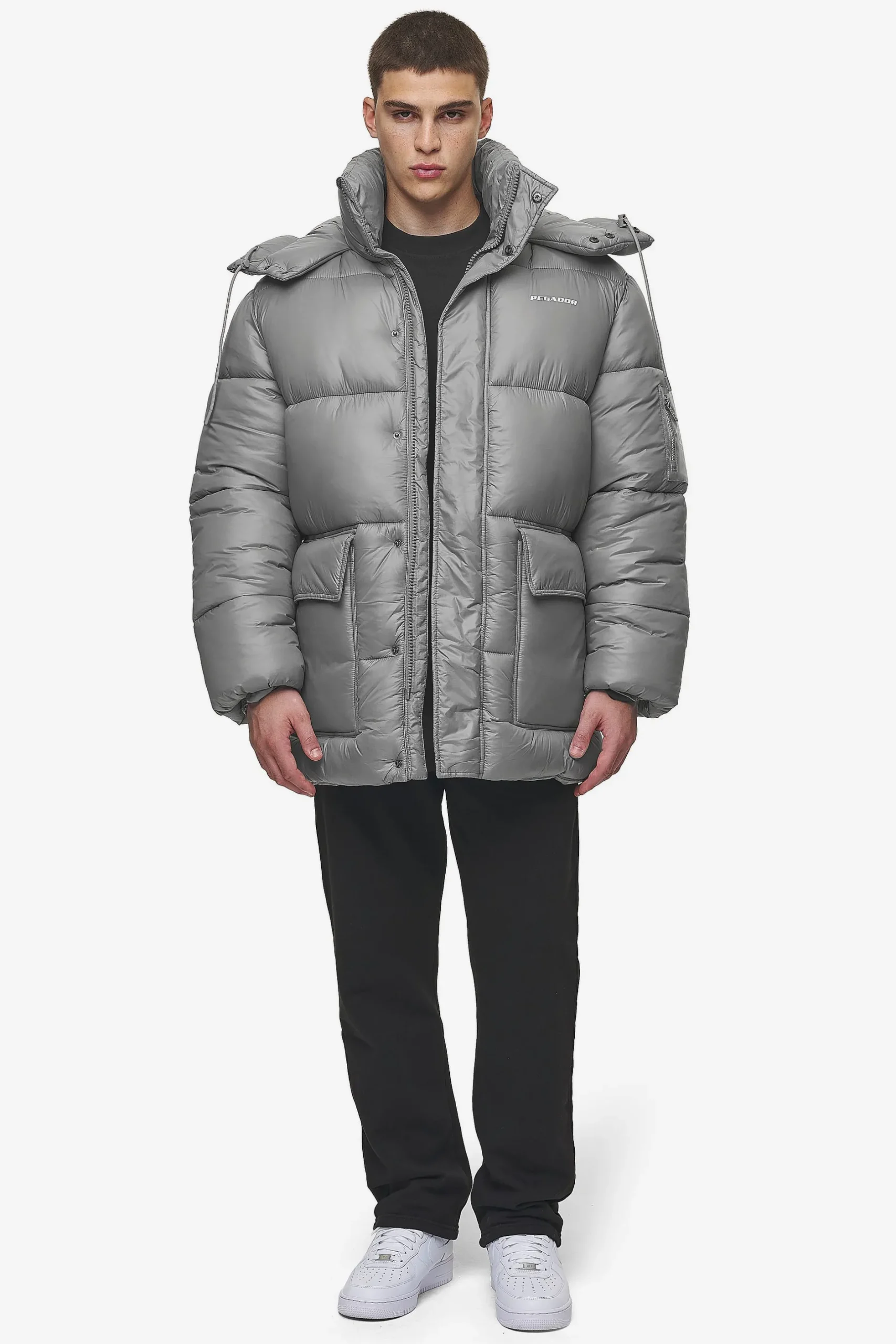 Pegador Jackets|Conell Puffer Parka Rock Grey