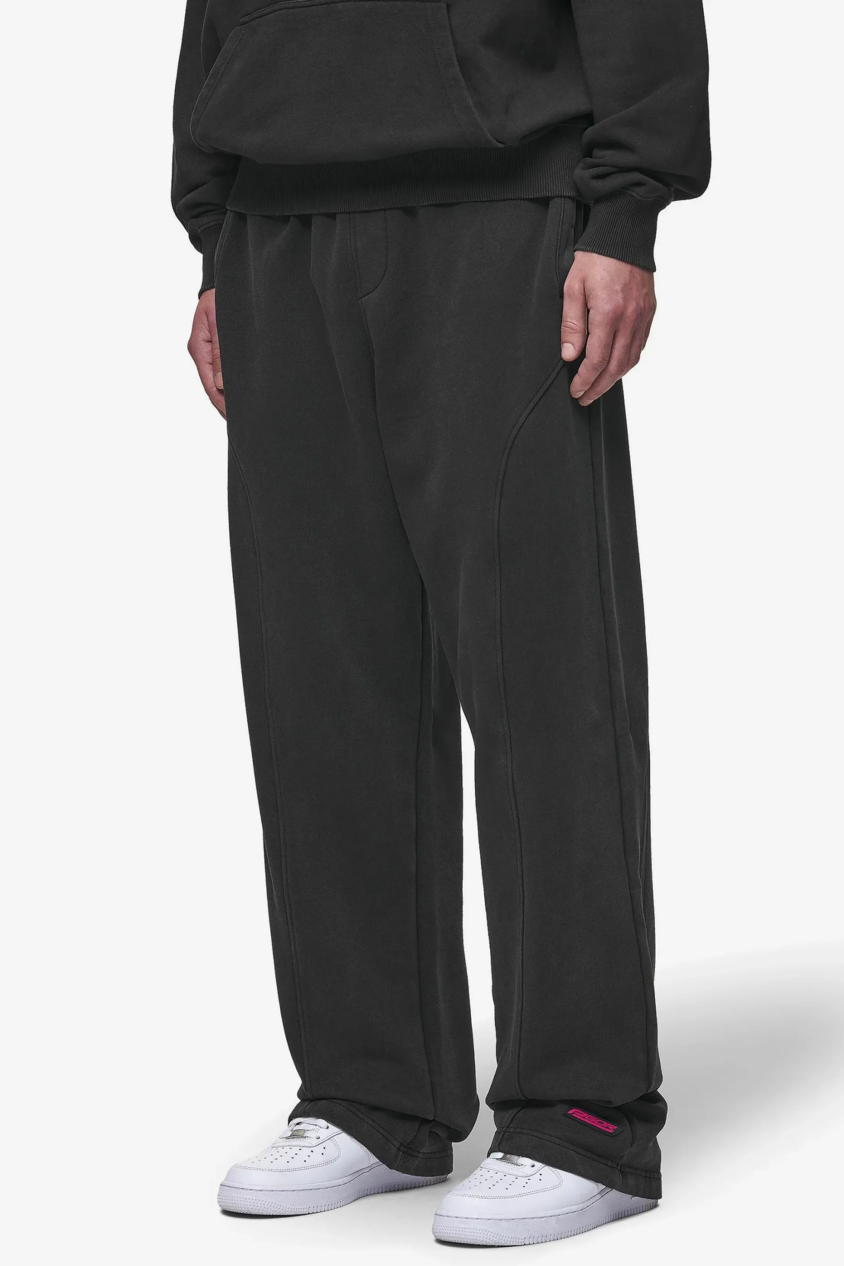 Pegador Pants & Joggers|Conven Loose Sweat Pants Vintage Black