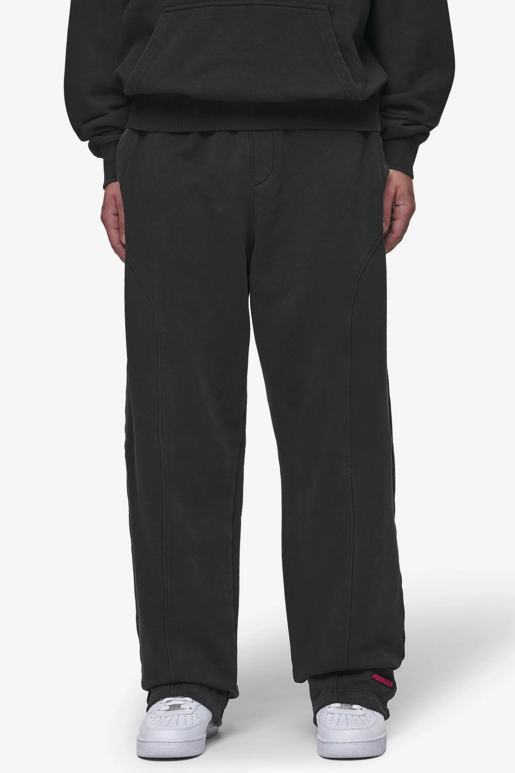Pegador Pants & Joggers|Conven Loose Sweat Pants Vintage Black