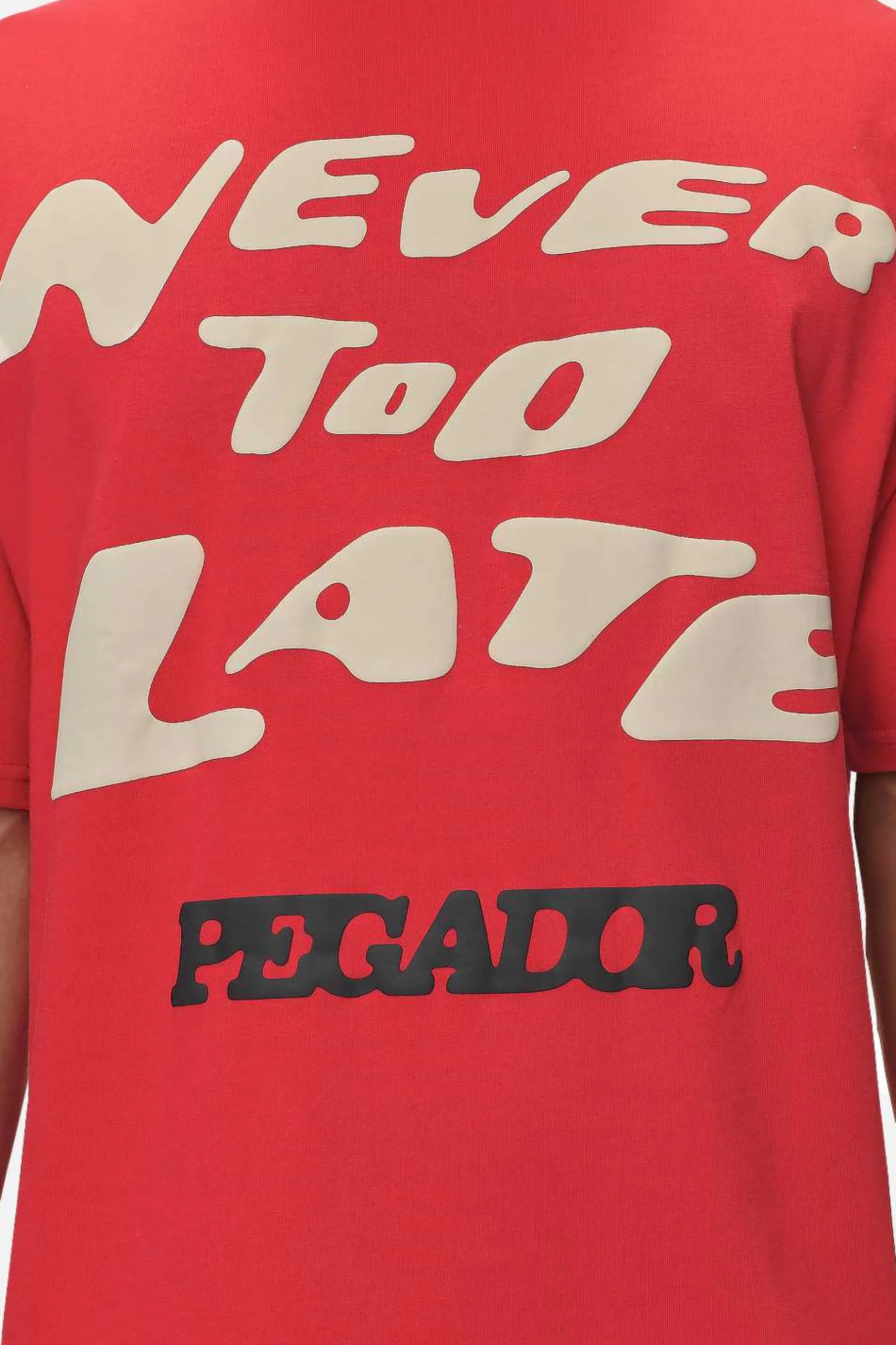 Pegador Tees|Corey Boxy Tee Washed Red