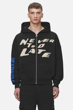 Pegador Hoodies|Zip Hoodies|Corey Terry Boxy Sweat Jacket Washed Black