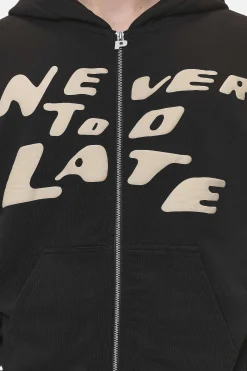 Pegador Hoodies|Zip Hoodies|Corey Terry Boxy Sweat Jacket Washed Black