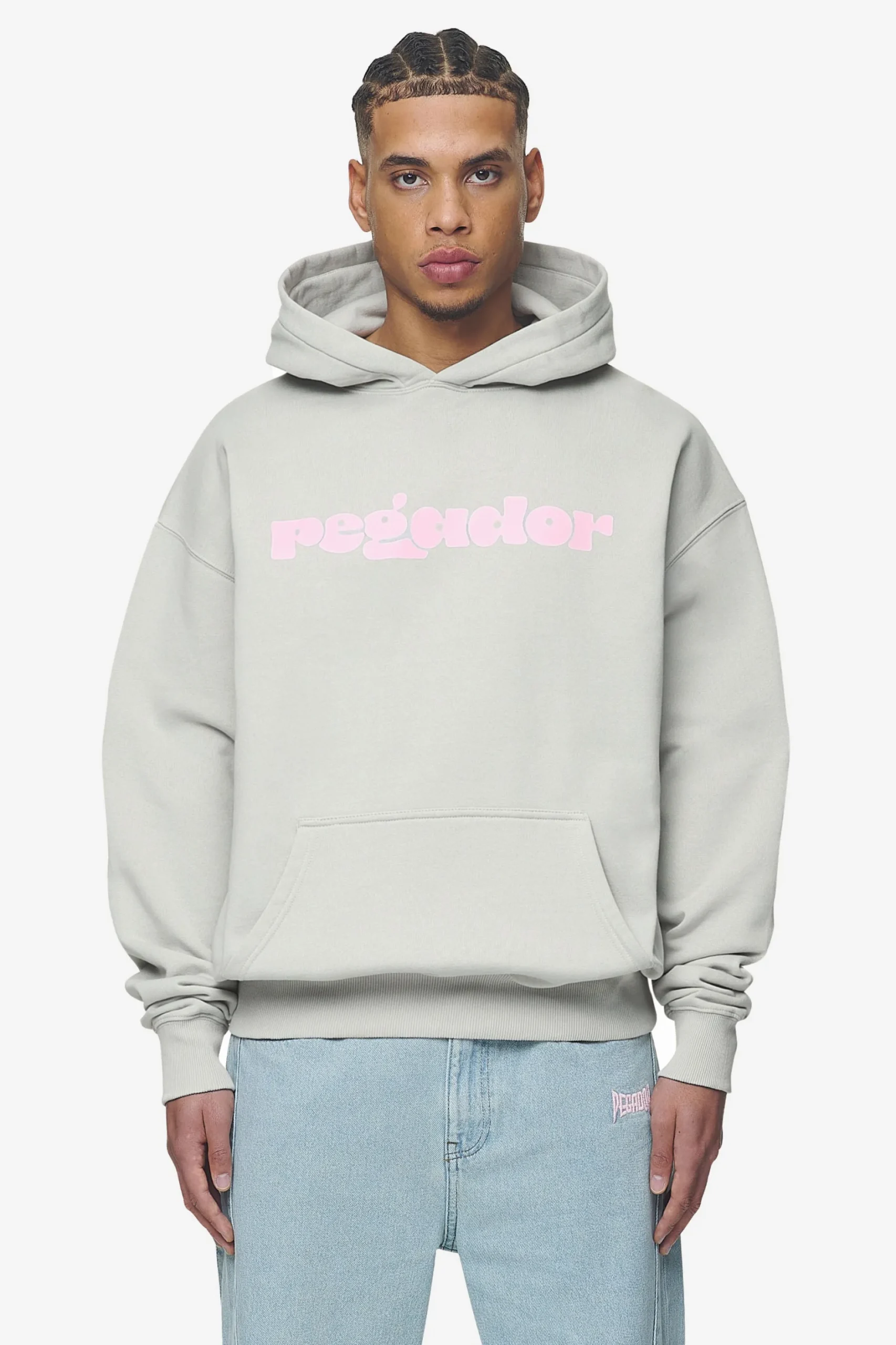 Pegador Hoodies|Cosmo Oversized Hoodie Washed Pearl Grey