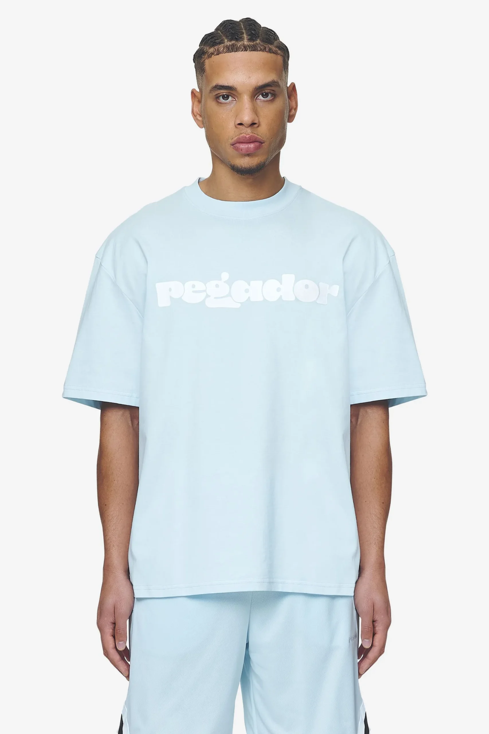 Pegador Tees|Cosmo Oversized Tee Washed baby blue