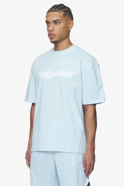 Pegador Tees|Cosmo Oversized Tee Washed baby blue