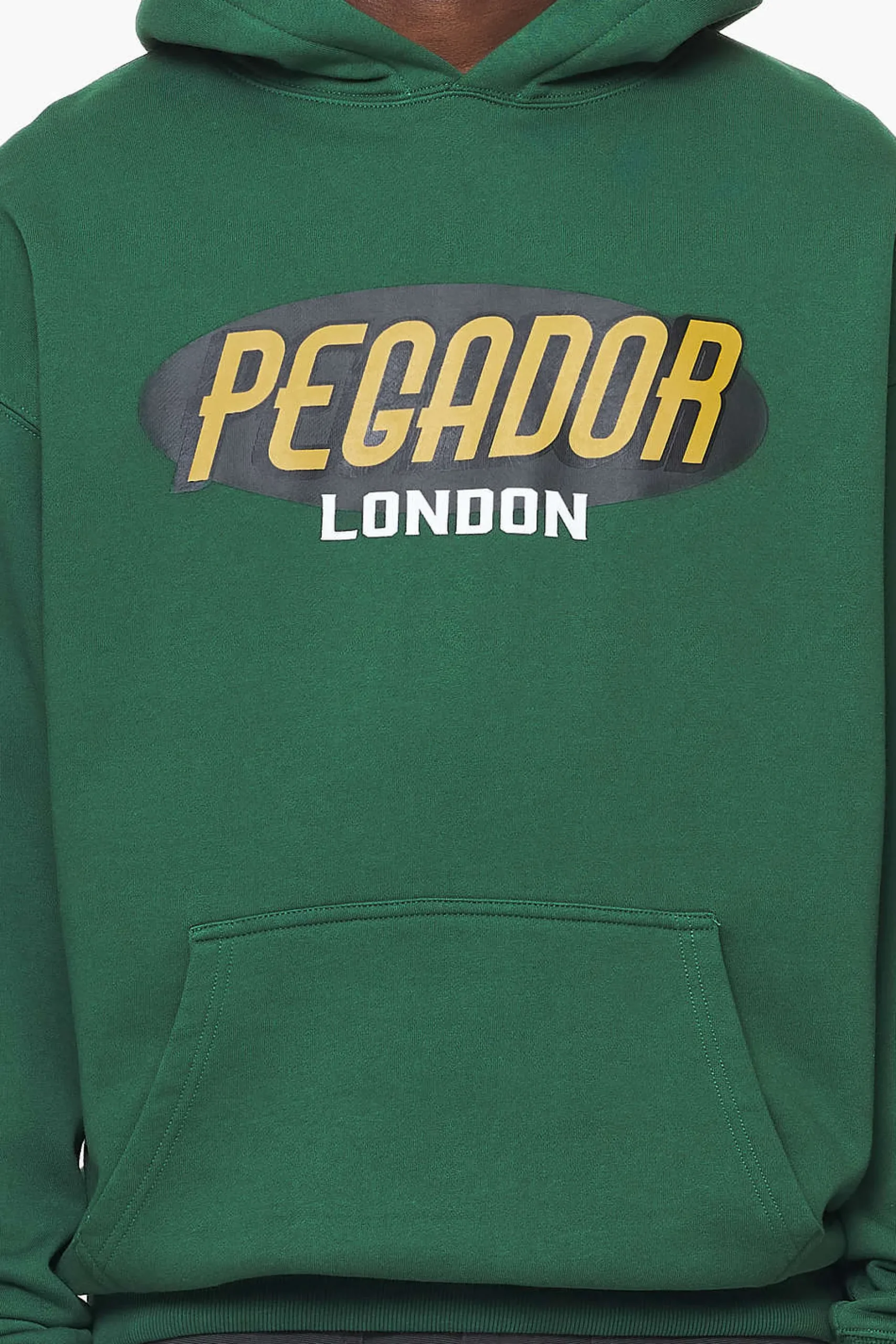 Pegador Hoodies|County Oversized Hoodie Vintage Washed British Green