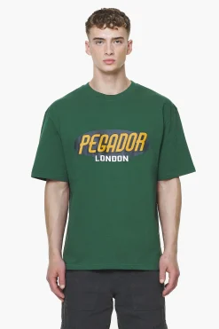 Pegador Tees|County Oversized Tee Vintage Washed British Green