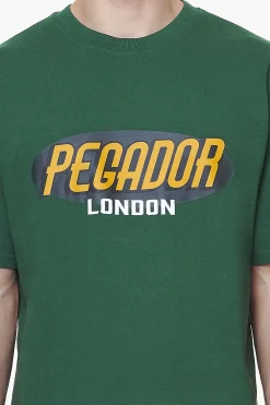 Pegador Tees|County Oversized Tee Vintage Washed British Green
