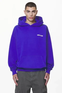 Pegador Hoodies|Crail Oversized Hoodie Washed Endless Blue