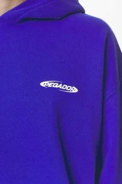 Pegador Hoodies|Crail Oversized Hoodie Washed Endless Blue