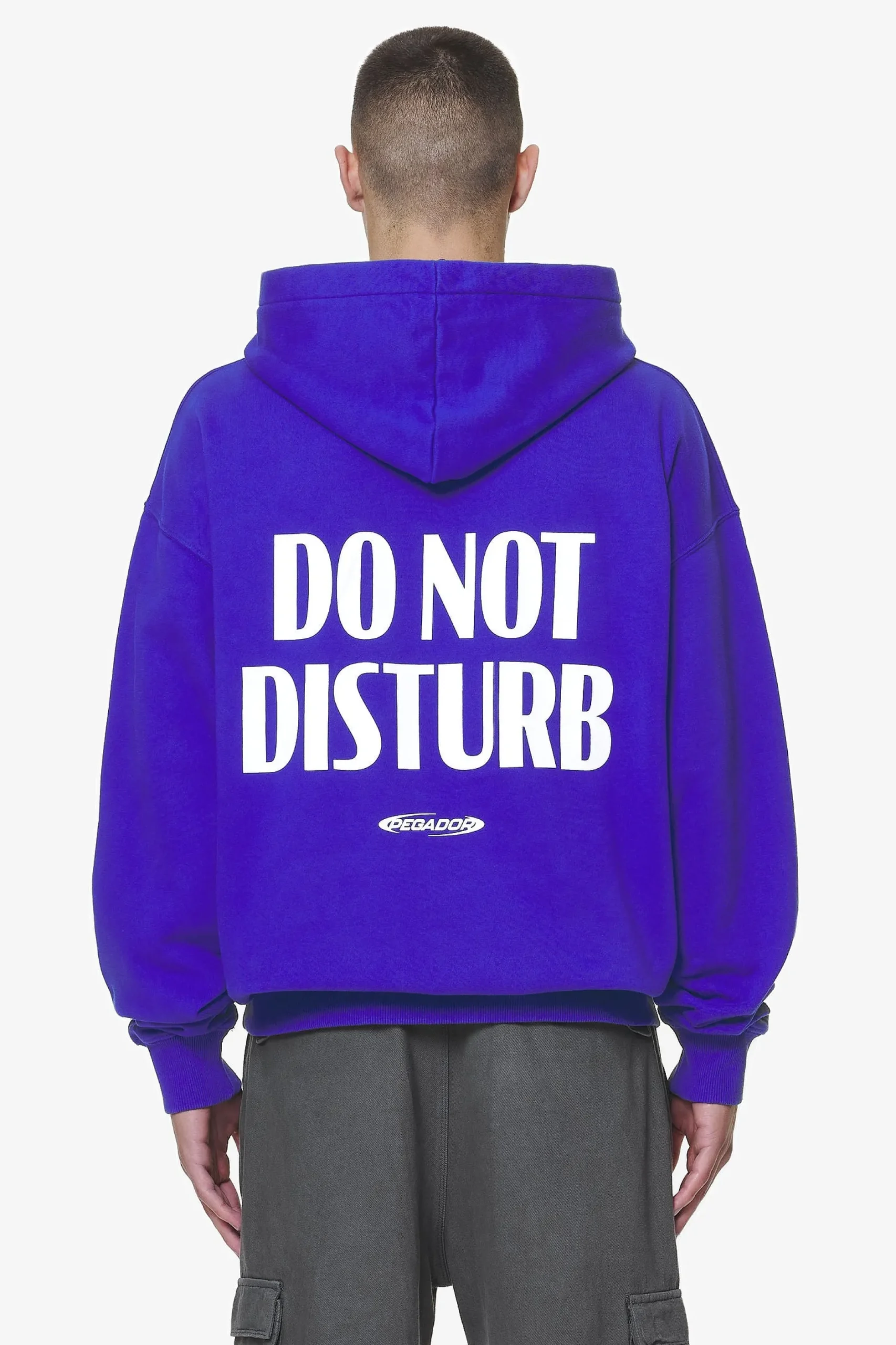 Pegador Hoodies|Crail Oversized Hoodie Washed Endless Blue
