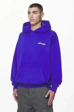 Pegador Hoodies|Crail Oversized Hoodie Washed Endless Blue