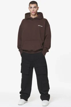 Pegador Hoodies|Crail Oversized Hoodie Washed Oak Brown