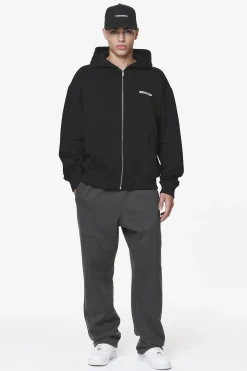Pegador Hoodies|Zip Hoodies|Crail Oversized Sweat Jacket Black