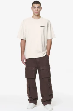 Pegador Tees|Crail Oversized Tee Washed Dust Cream