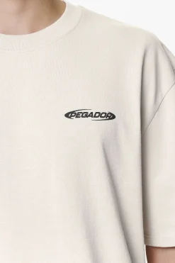 Pegador Tees|Crail Oversized Tee Washed Dust Cream