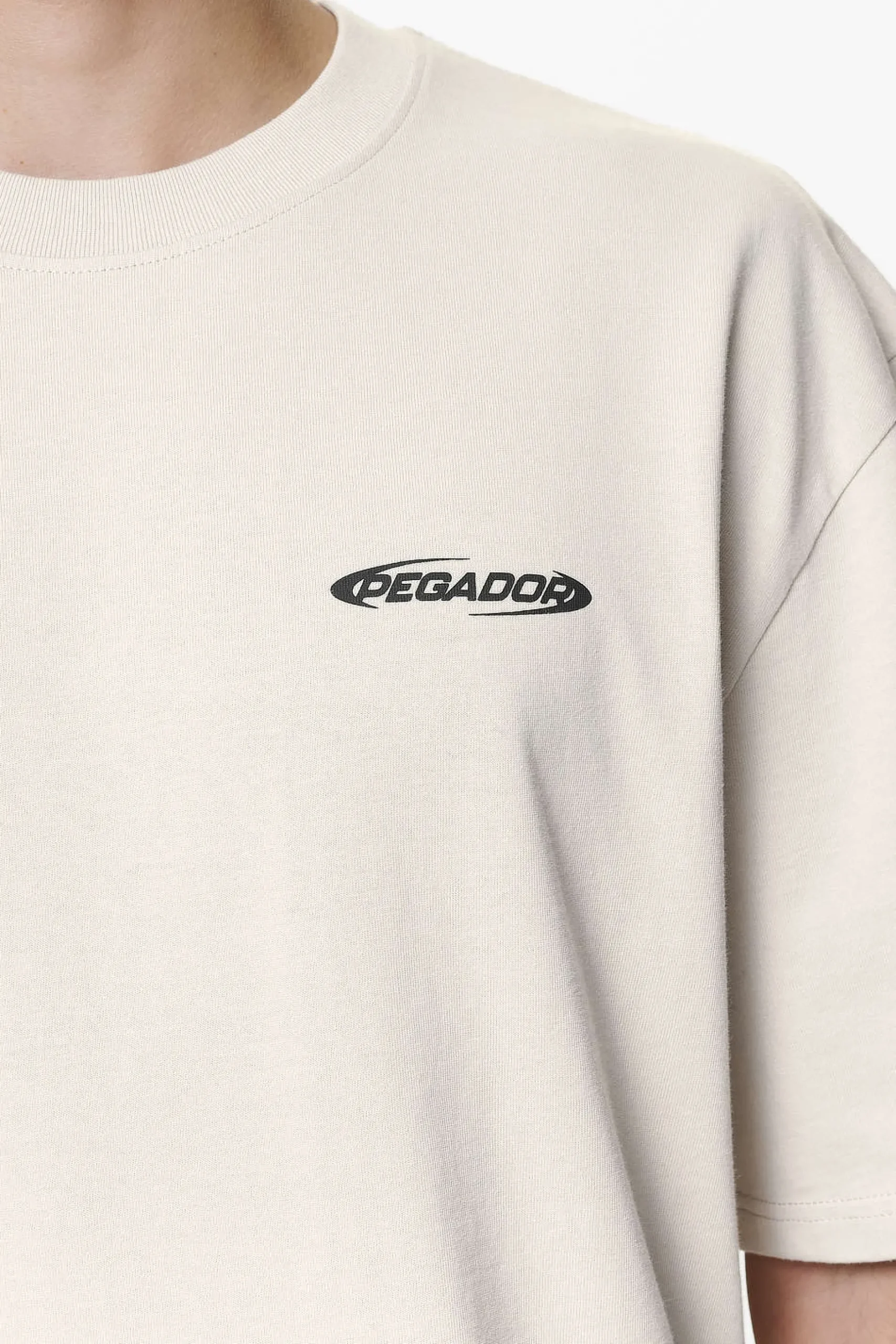 Pegador Tees|Crail Oversized Tee Washed Dust Cream