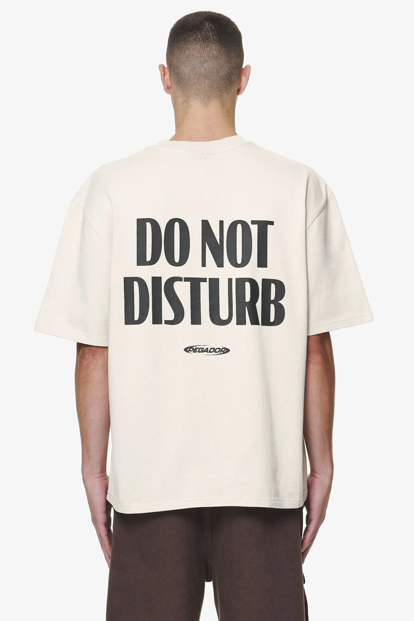 Pegador Tees|Crail Oversized Tee Washed Dust Cream