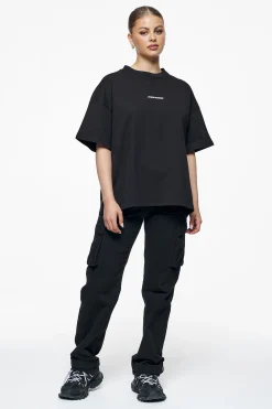 Pegador Tees|Culla Logo Heavy Oversized Tee Black