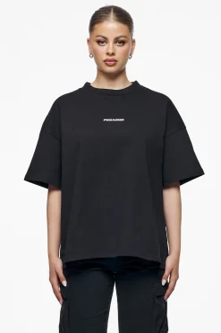 Pegador Tees|Culla Logo Heavy Oversized Tee Black