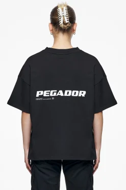 Pegador Tees|Culla Logo Heavy Oversized Tee Black