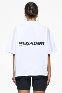 Pegador Tees|Culla Logo Heavy Oversized Tee White