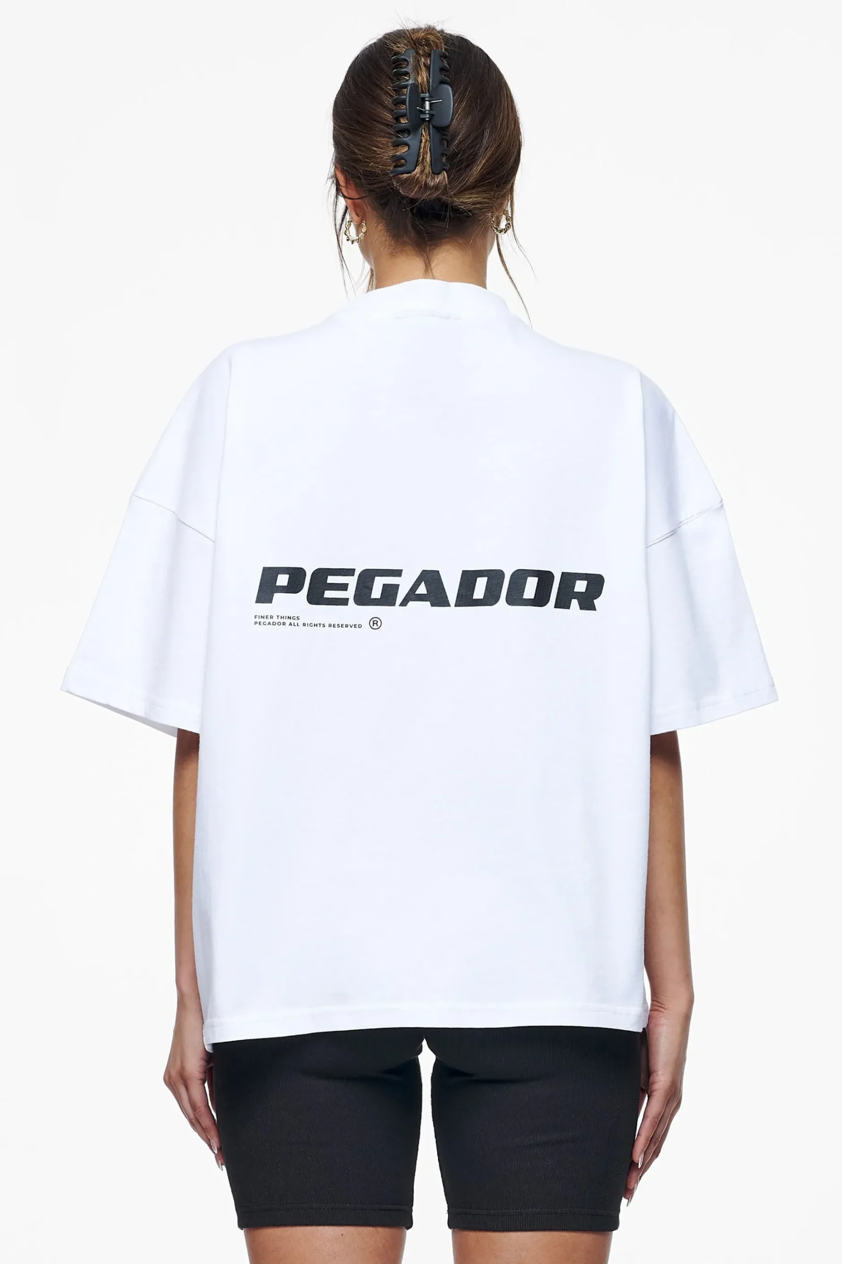 Pegador Tees|Culla Logo Heavy Oversized Tee White