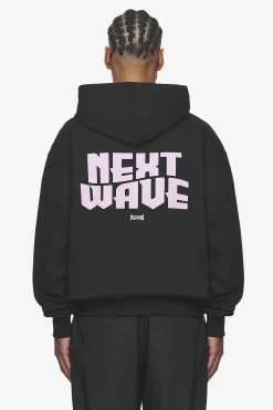 Pegador Hoodies|Dacko Oversized Hoodie Washed Black Bubblegum