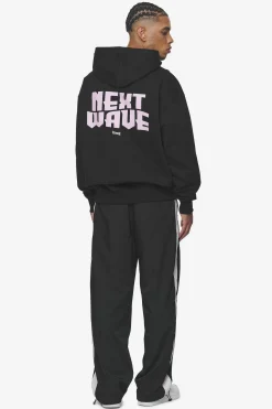 Pegador Hoodies|Dacko Oversized Hoodie Washed Black Bubblegum