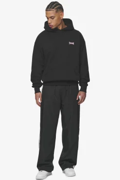 Pegador Hoodies|Dacko Oversized Hoodie Washed Black Bubblegum