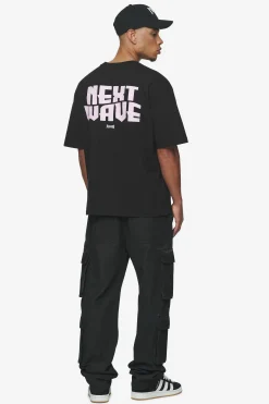 Pegador Tees|Dacko Oversized Tee Bubblegum Washed black
